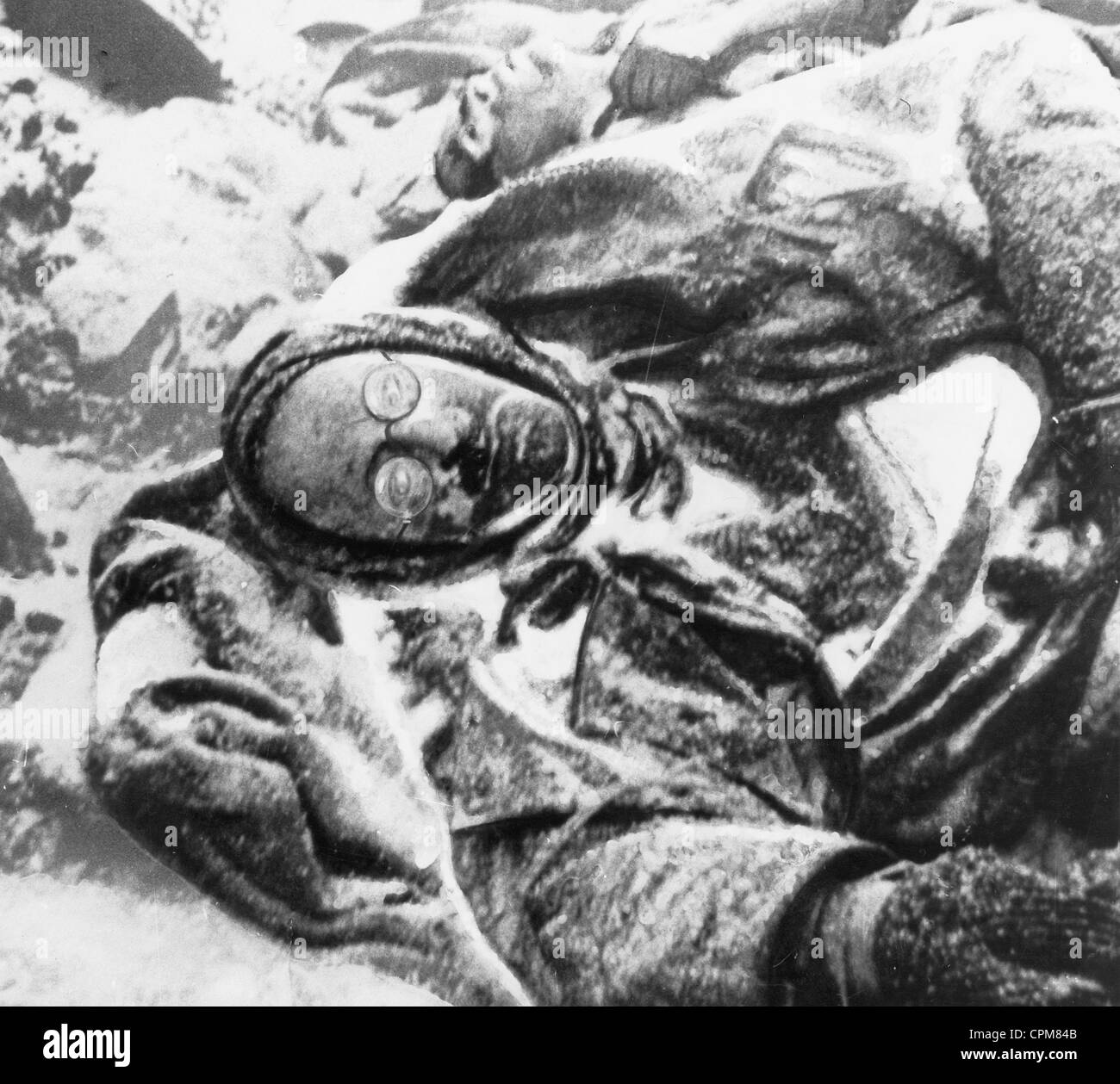 Dead German soldier near Stalingrad, 1943 Stock Photo