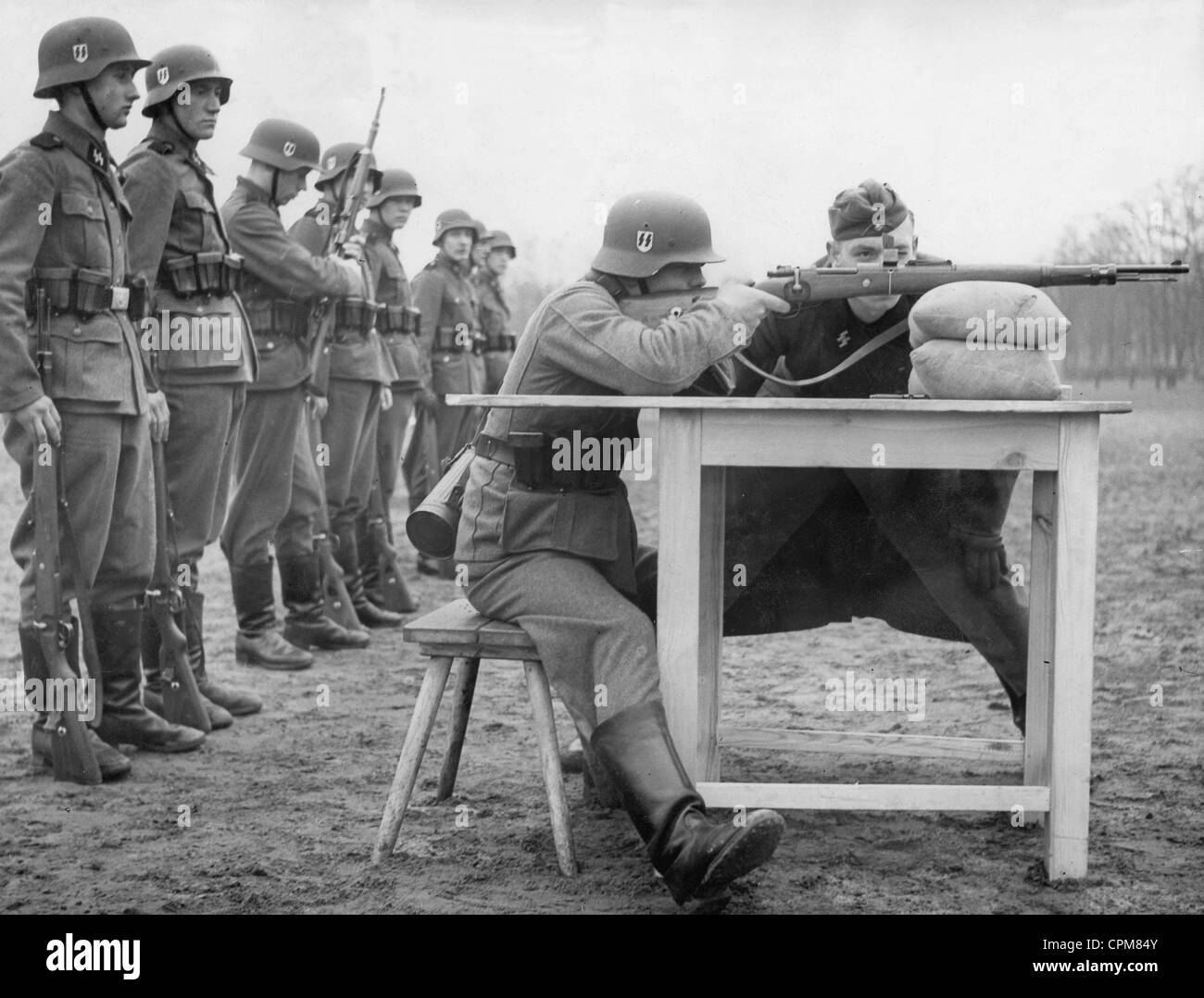 Recruit training in the Weapon-SS, 1941 Stock Photo