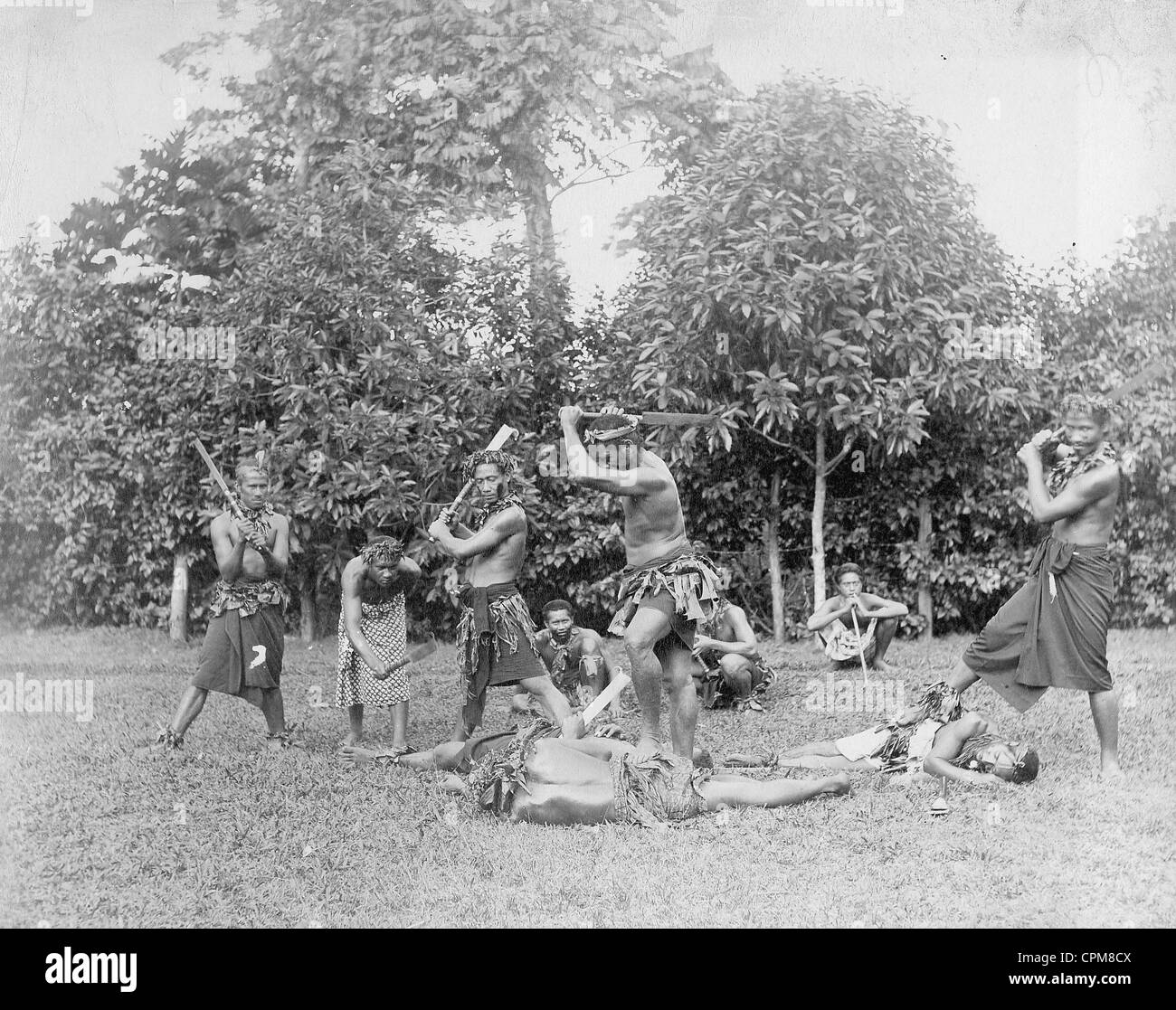 Samoans, 1903 Stock Photo
