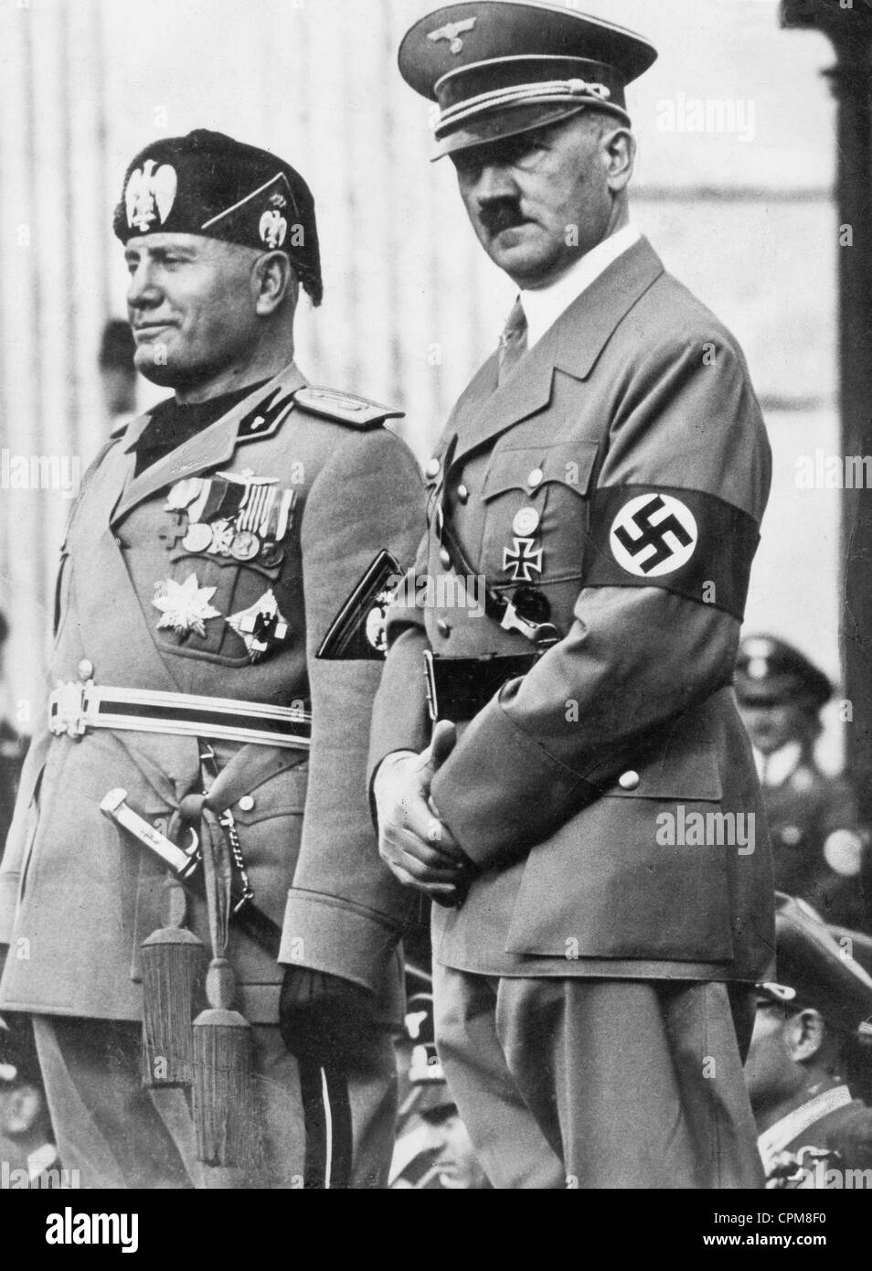 Benito Mussolini and Adolf Hitler, 1937 Stock Photo