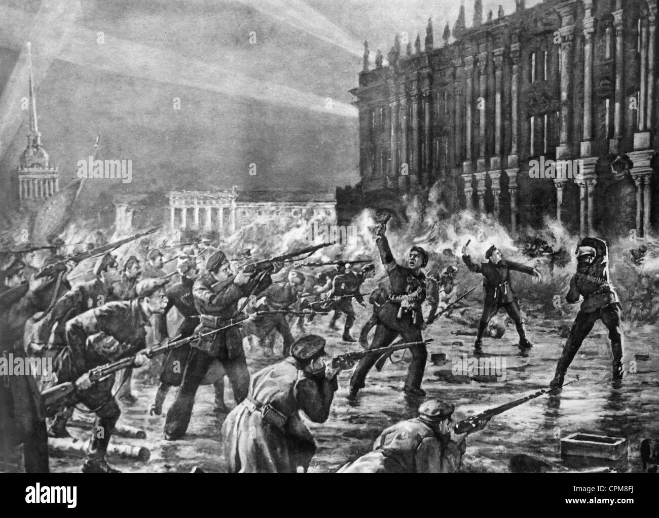 October Revolution, 1917 Stock Photo