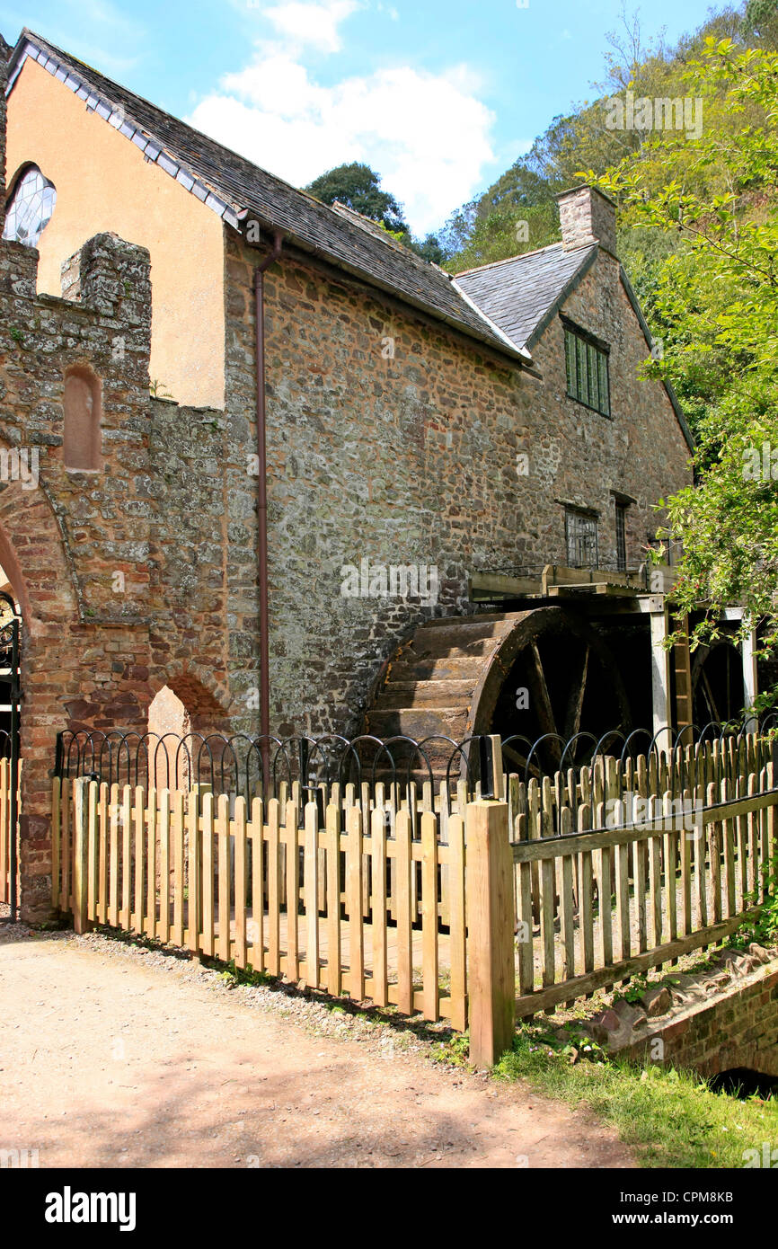 The Dunster village waterpowered flour mill Stock Photo Alamy