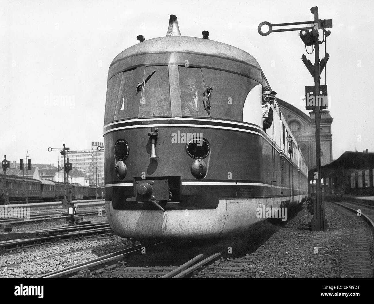 Express railcar of the Reichsbahn, 1930s Stock Photo