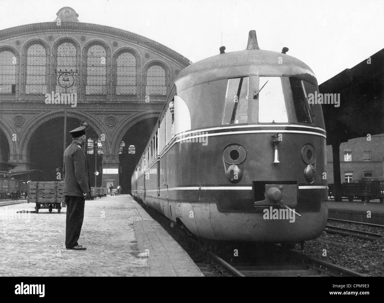 Express railcar of the Reichsbahn, 1930s Stock Photo