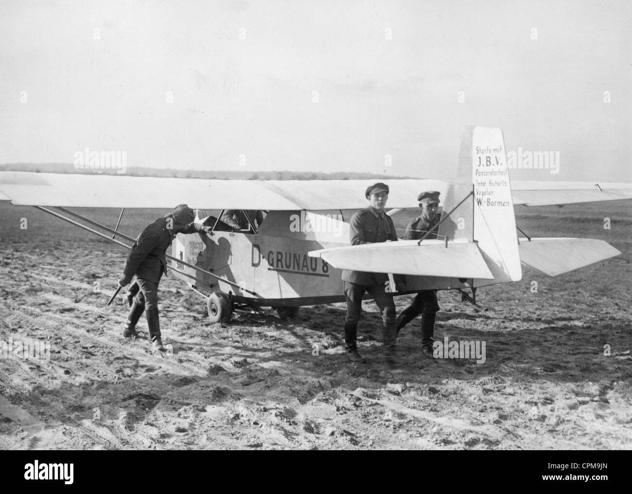 Pilot training at the Reichswehr, 1920s Stock Photo