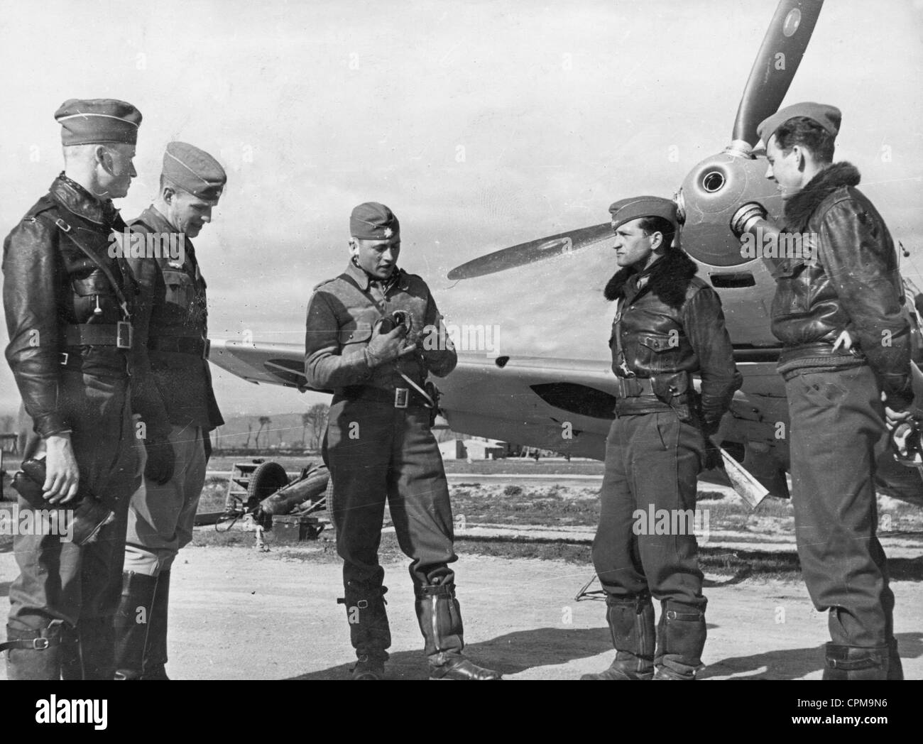 Pilots Of The Legion Condor In Spain 1939 Stock Photo Alamy