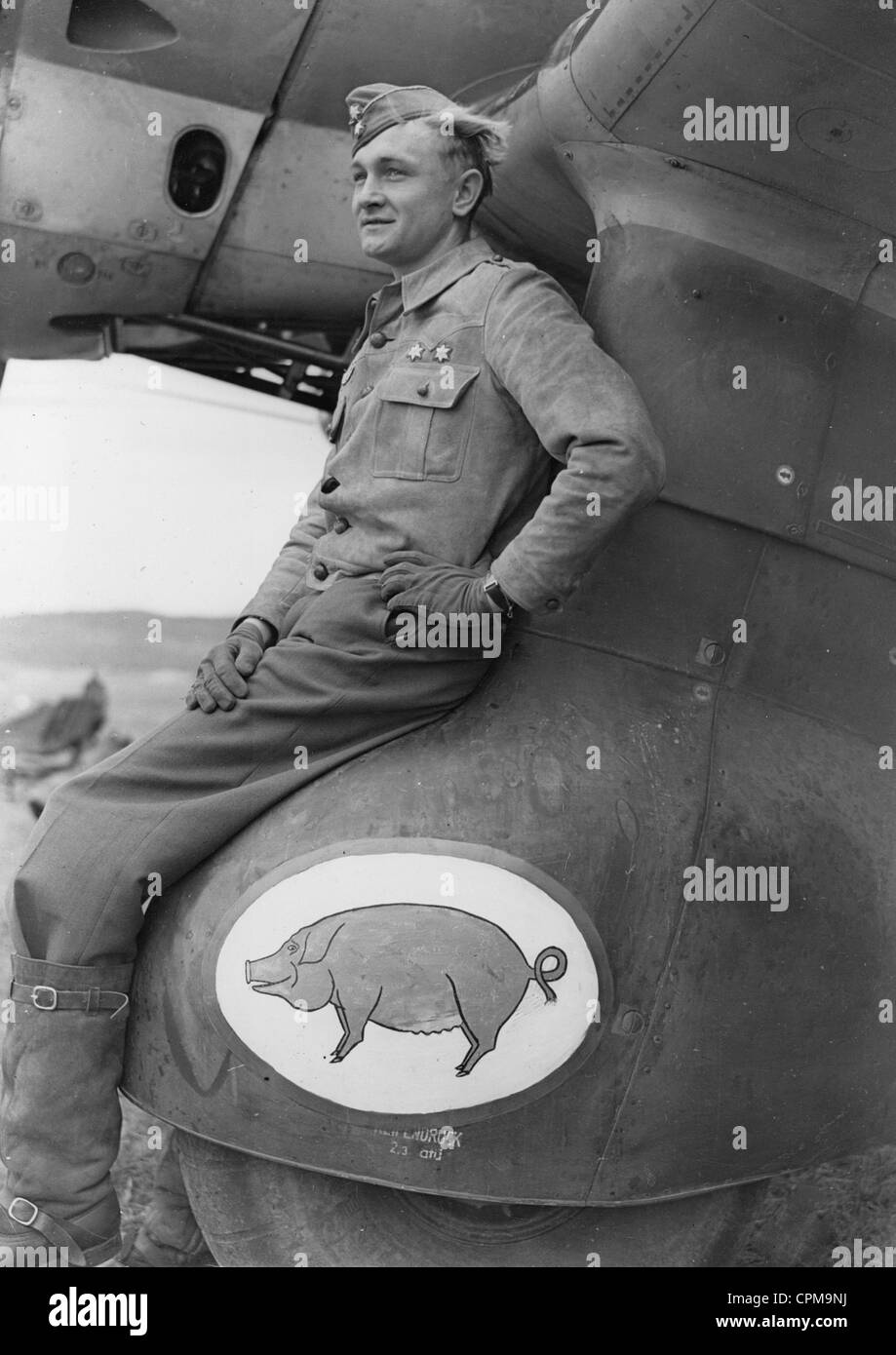 Pilot of the Legion Condor in Spain, 1939 Stock Photo