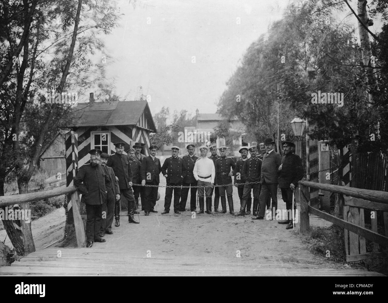 German-Russian border, 1912 Stock Photo