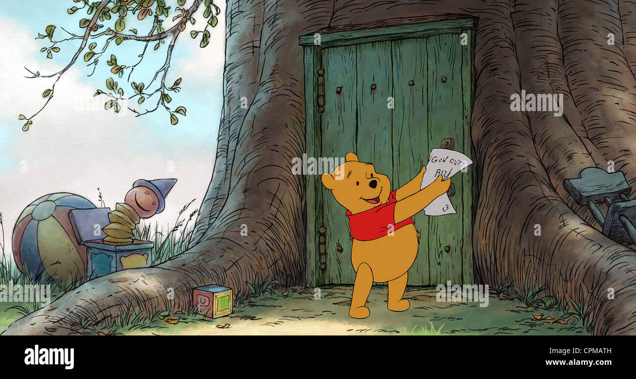 Winnie the Pooh Year : 2011 USA Director : Stephen J. Anderson, Don Hall Animation  Based upon A. A. Milne Stock Photo