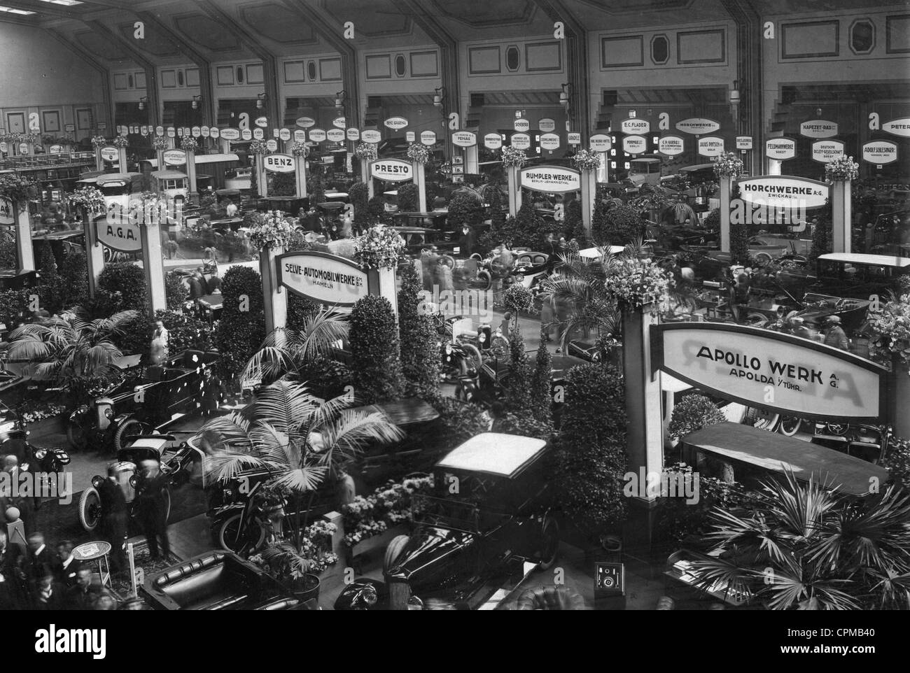 Berlin Automobile Exhibition, 1921 Stock Photo