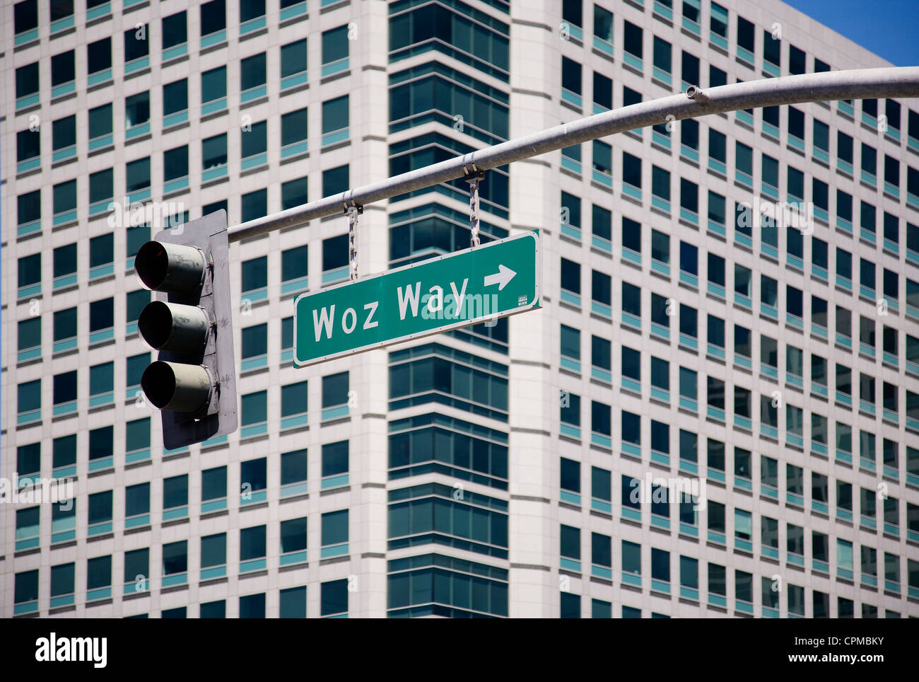 Woz Way. San Jose, California. Stock Photo