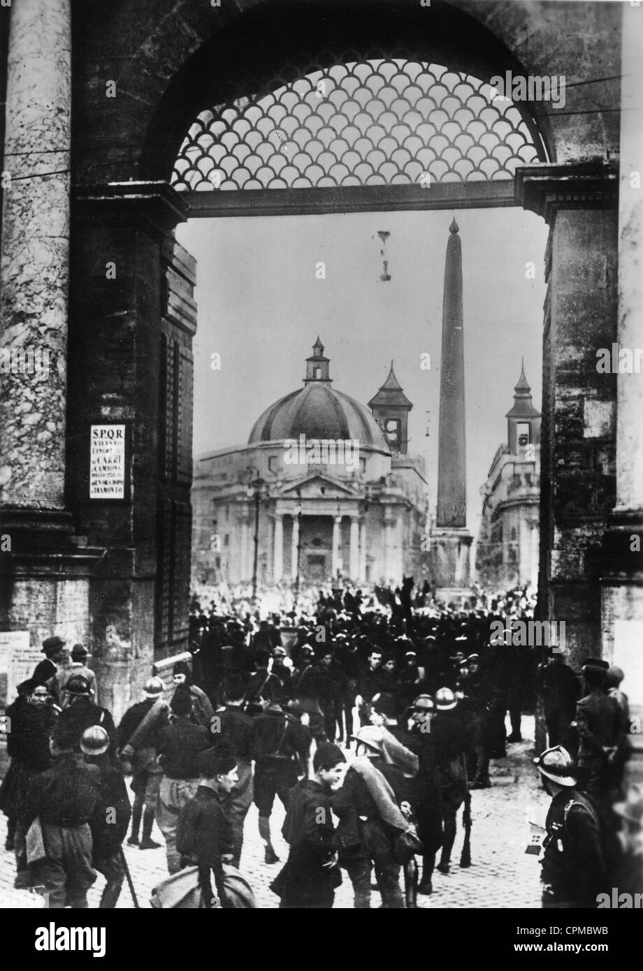 March on Rome, 1922 Stock Photo