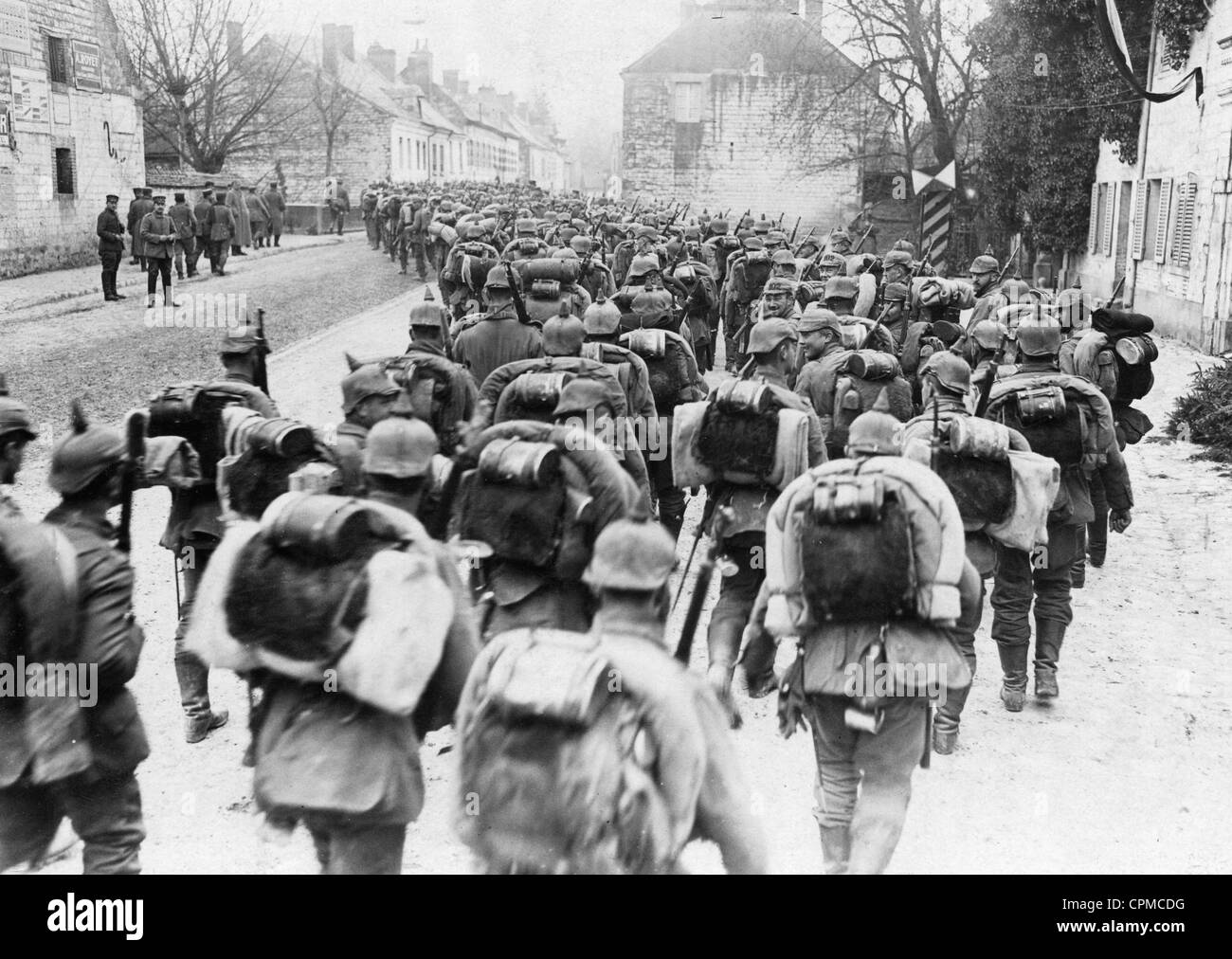 German soldiers at Verdun, 1916 Stock Photo