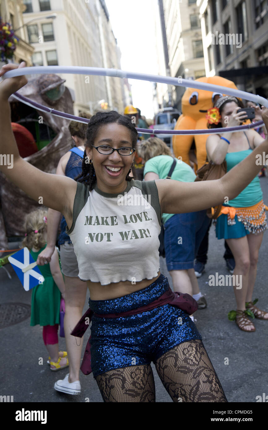 Annual Dance Parade in NYC along Broadway Stock Photo Alamy