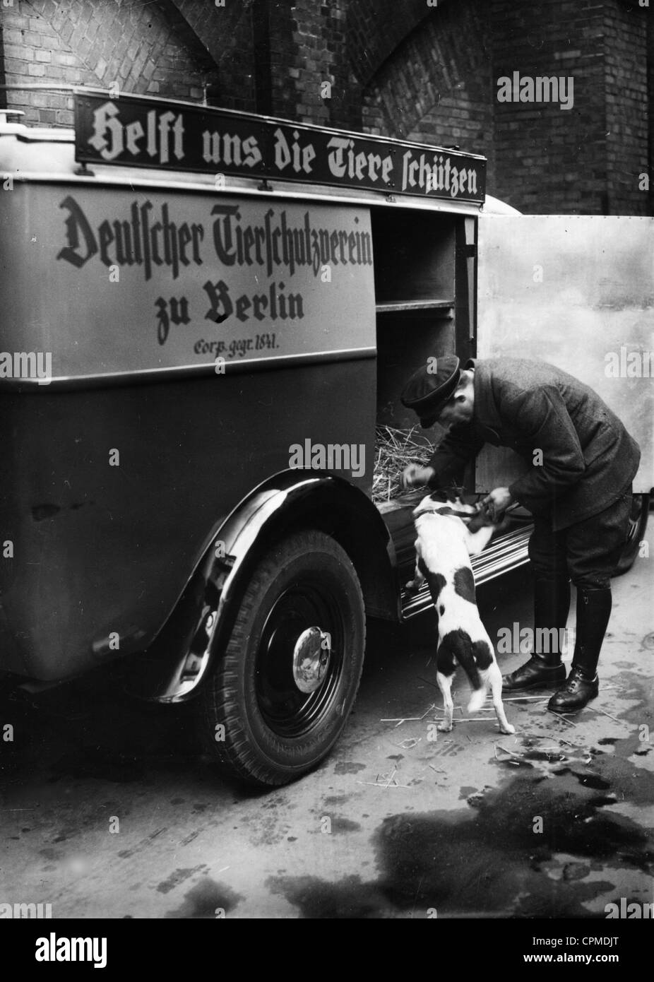 Car of the German Animal Protection Society, 1934 Stock Photo