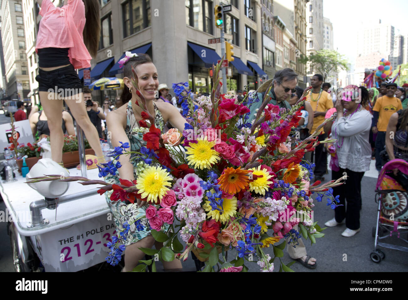 Annual Dance Parade in NYC along Broadway Stock Photo Alamy