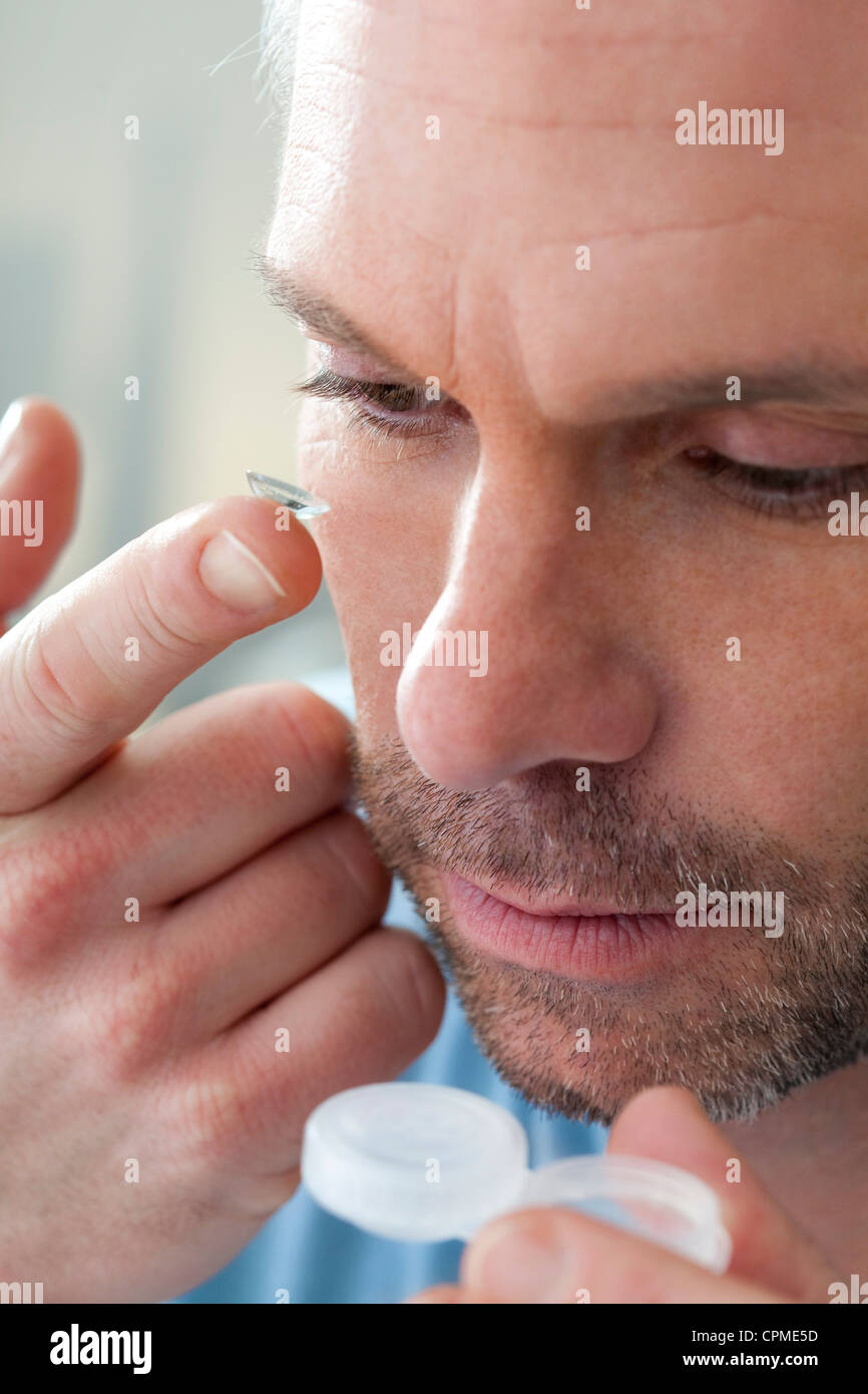 CONTACT LENS Stock Photo