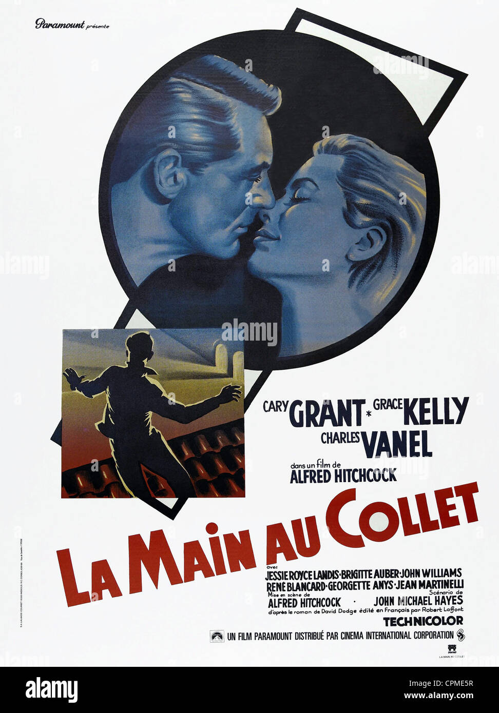 To Catch a Thief Year : 1955 USA  Director : Alfred Hitchcock French poster Stock Photo