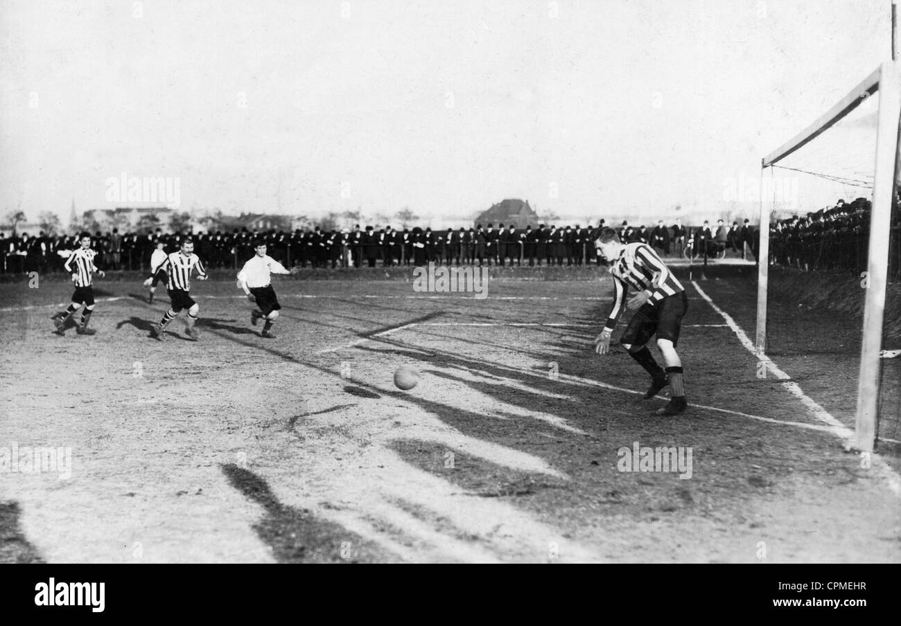 Football championship game between Prussia and Concordia, 1910 Stock