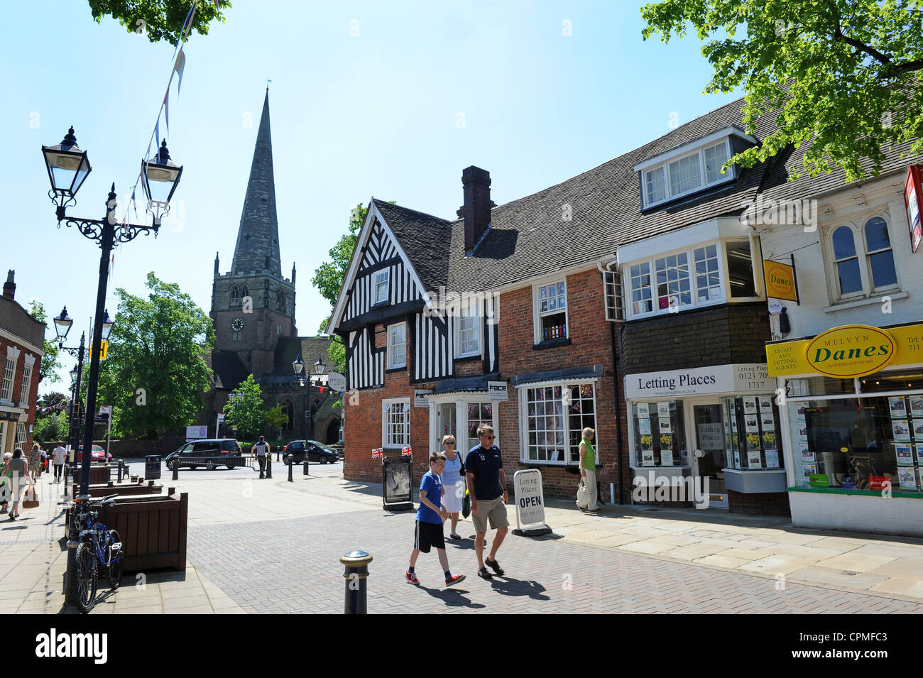 Solihull town centre Uk Stock Photo