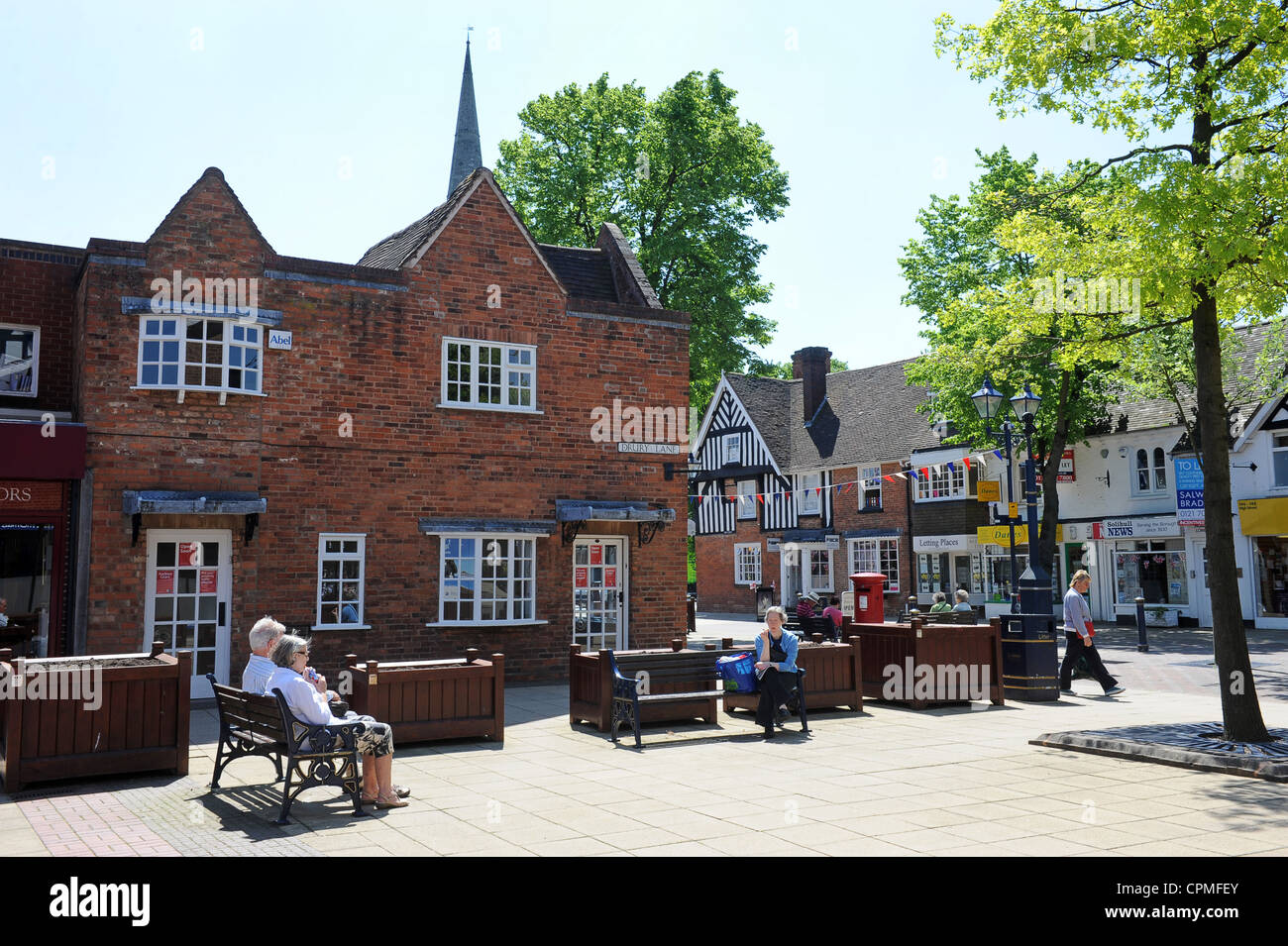 Solihull town centre Uk Stock Photo