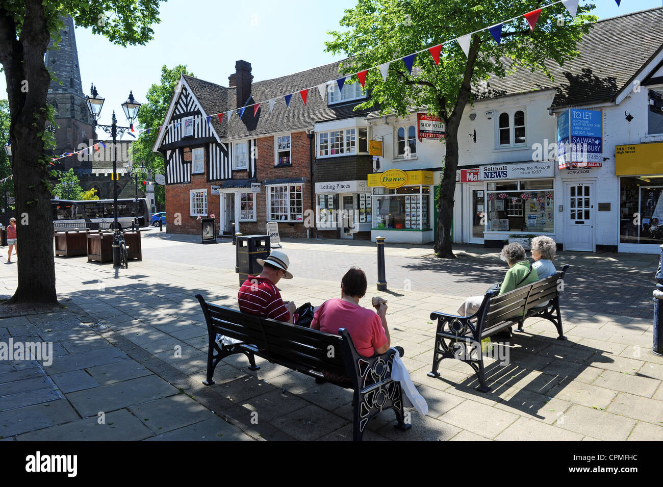 Solihull town centre Uk Stock Photo