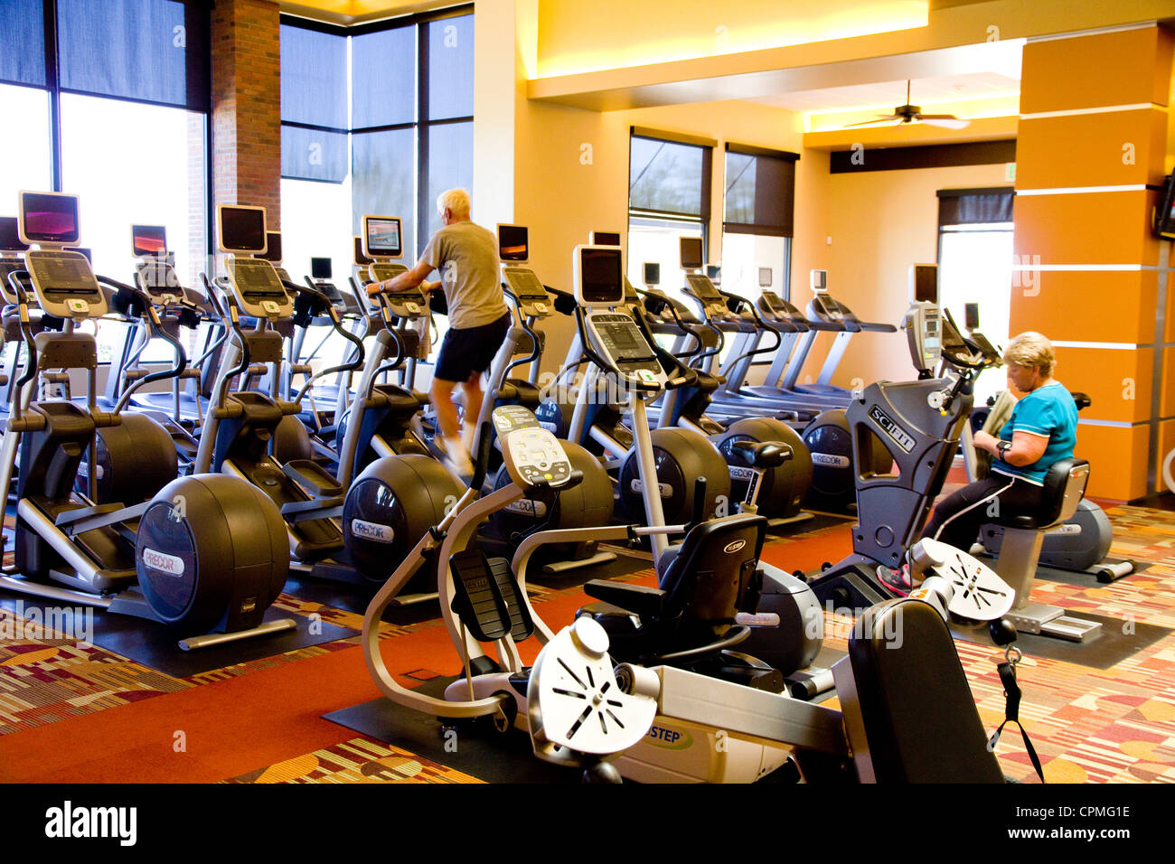 Fitness room at Union Center, the social and recreational hub of Del