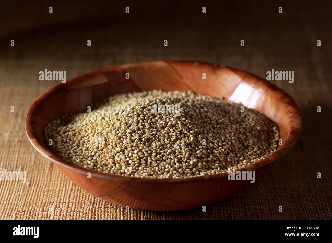 Bowl of quinoa seed Stock Photo
