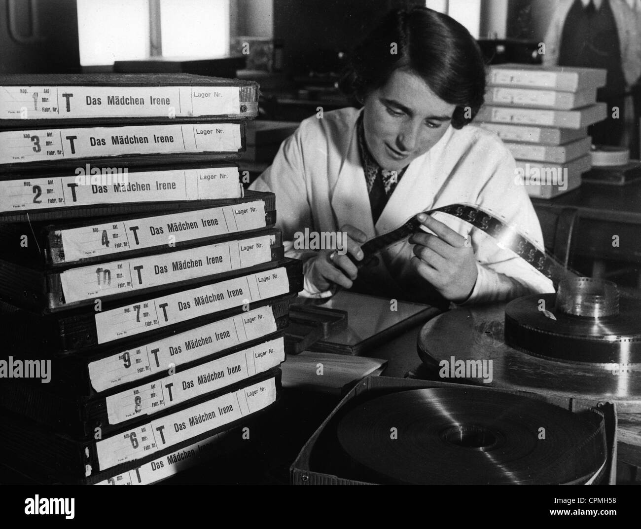 Film laboratory, 1936 Stock Photo Alamy