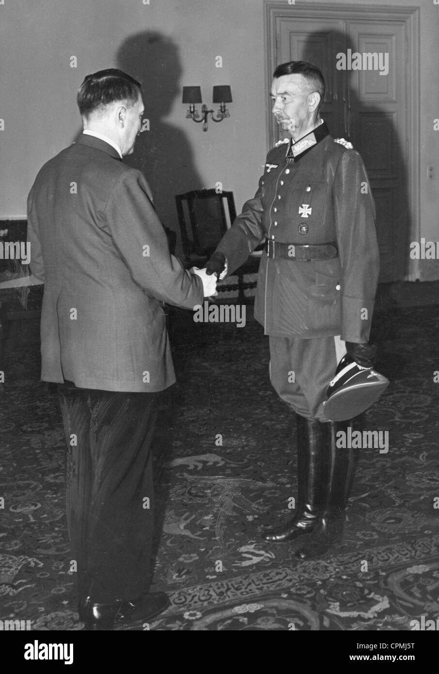 Werner Kempff and Adolf Hitler, 1942 Stock Photo
