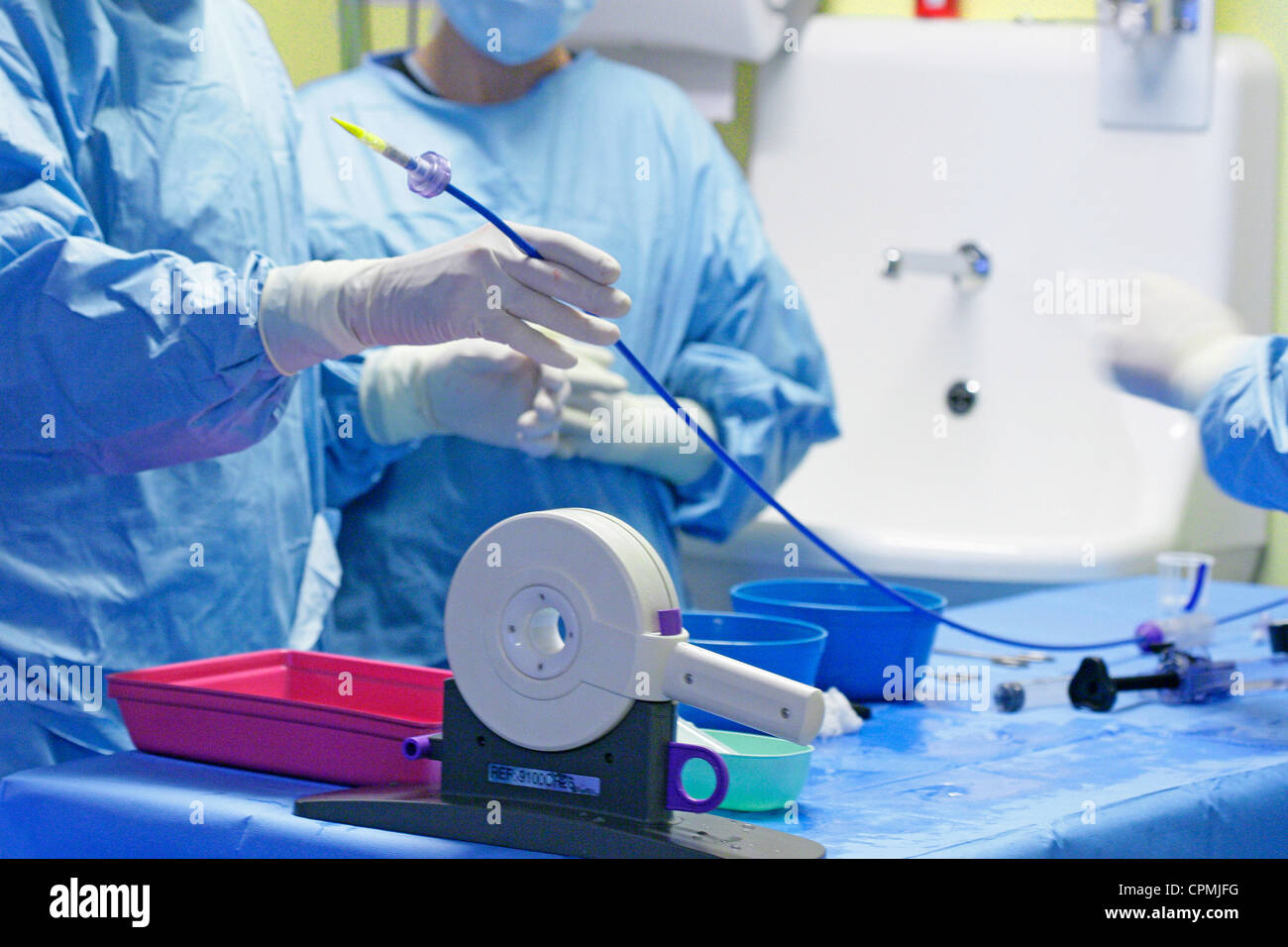 HEART VALVE PROTH. IMPLANTATION Stock Photo Alamy