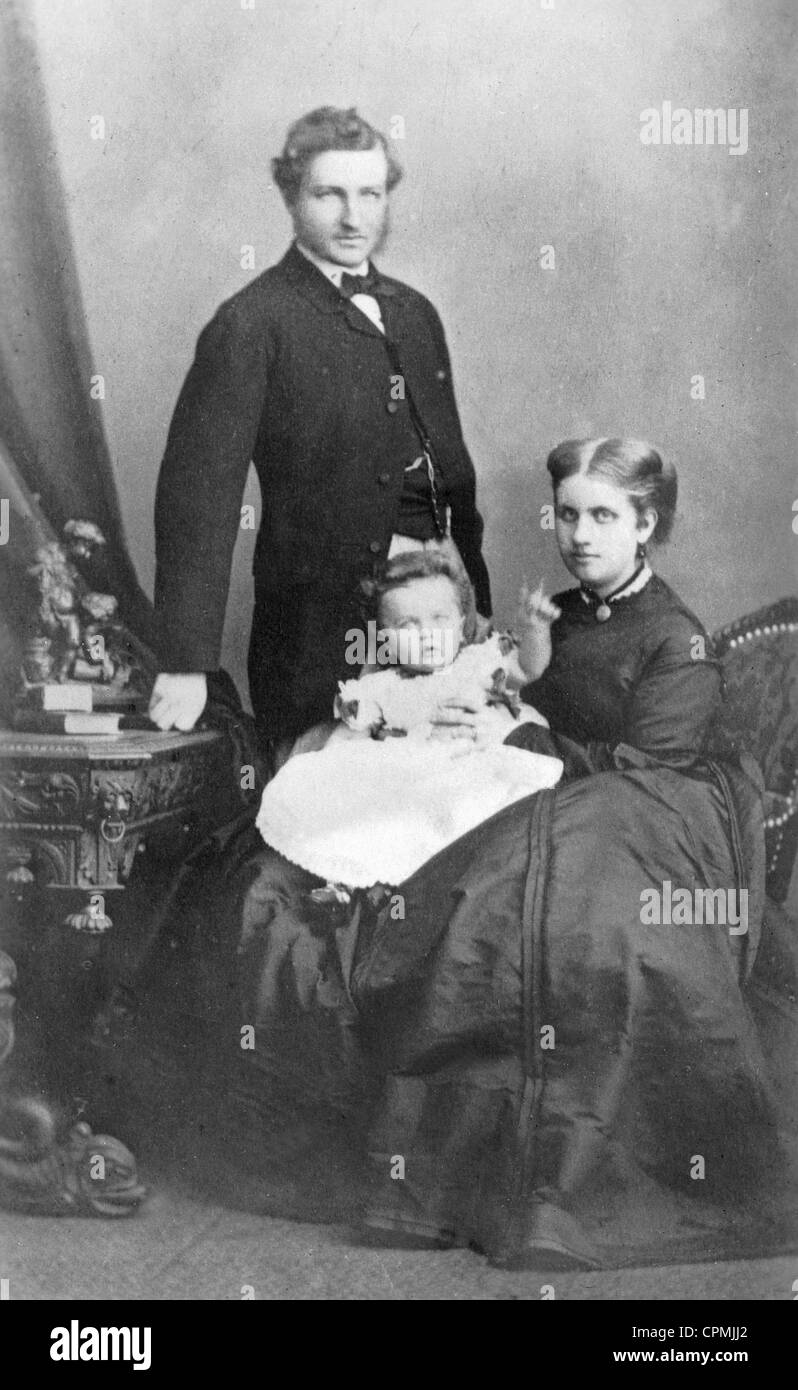 August and Leopoldine of Saxe-Coburg and Gotha, 1866 Stock Photo
