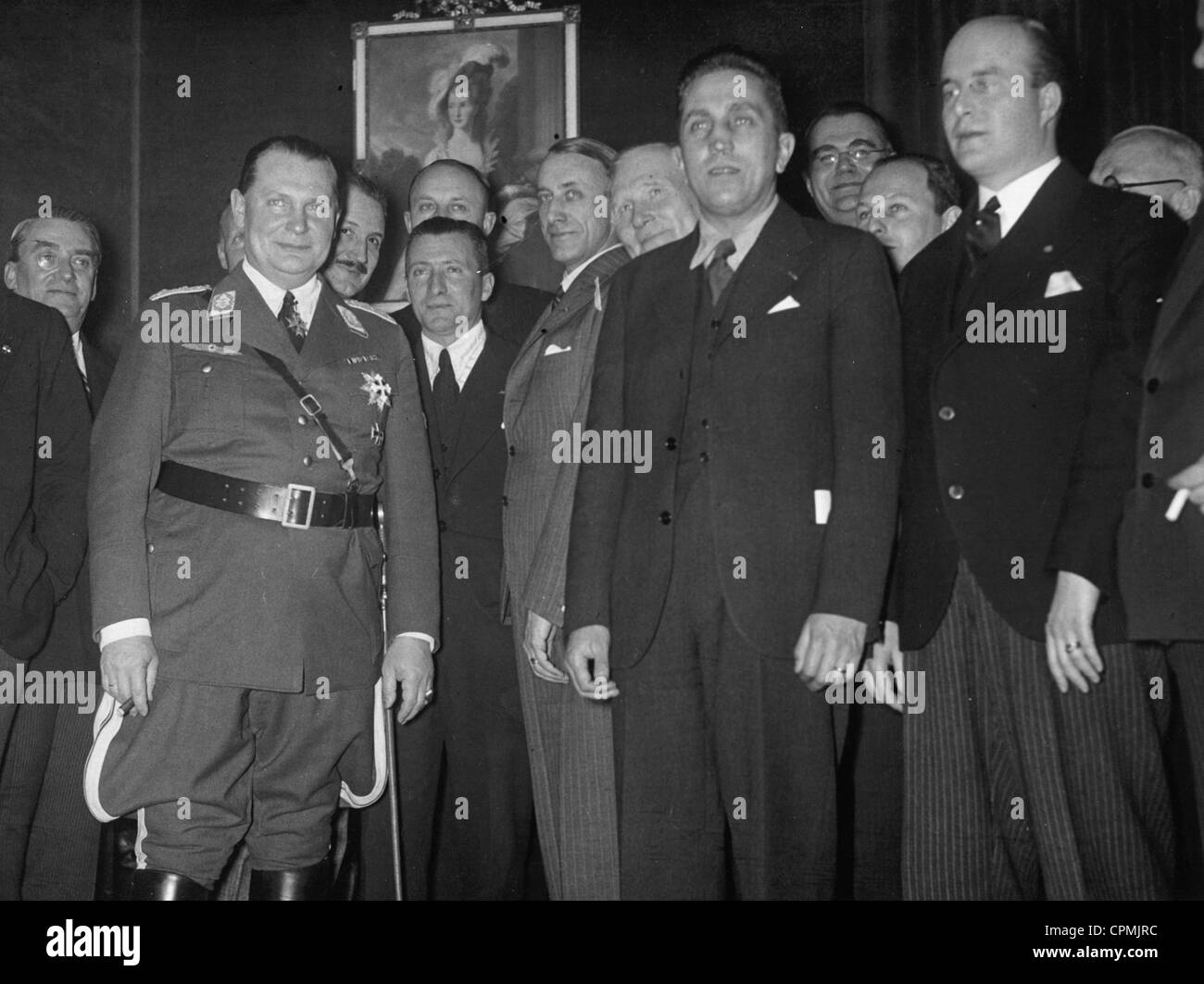 Hermann Goering with representatives of the European airlines, 1934 Stock Photo