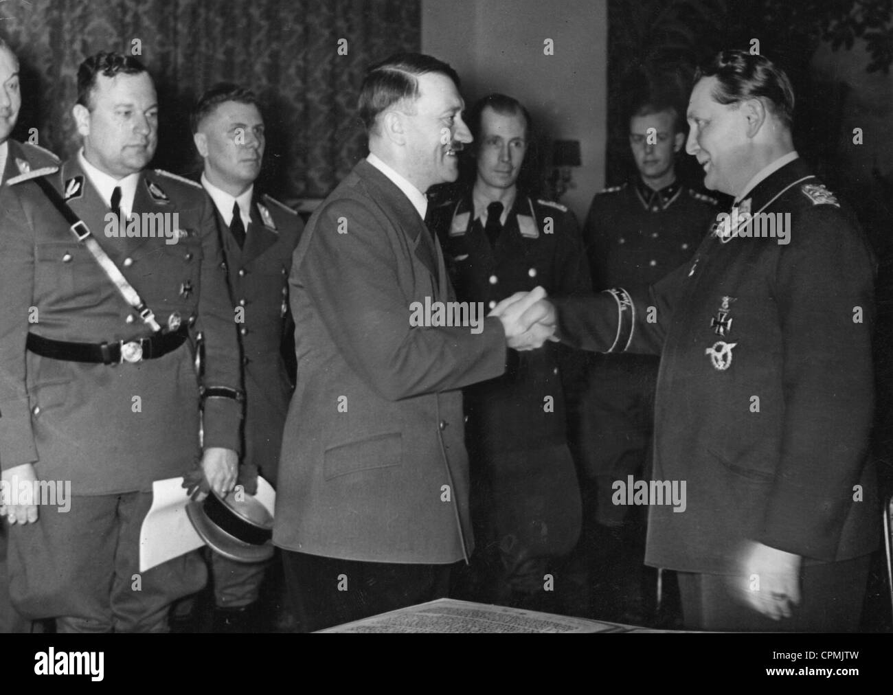Adolf Hitler with Hermann Goering, 1940 Stock Photo