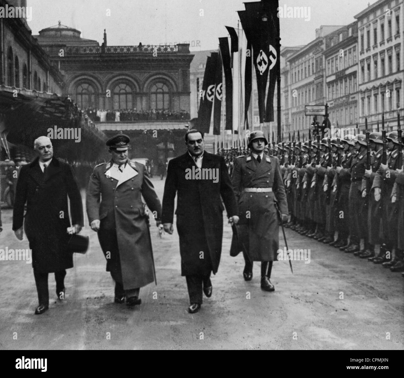 Hermann Goering receives Milan Stojadinovic in Berlin, 1938 Stock Photo ...