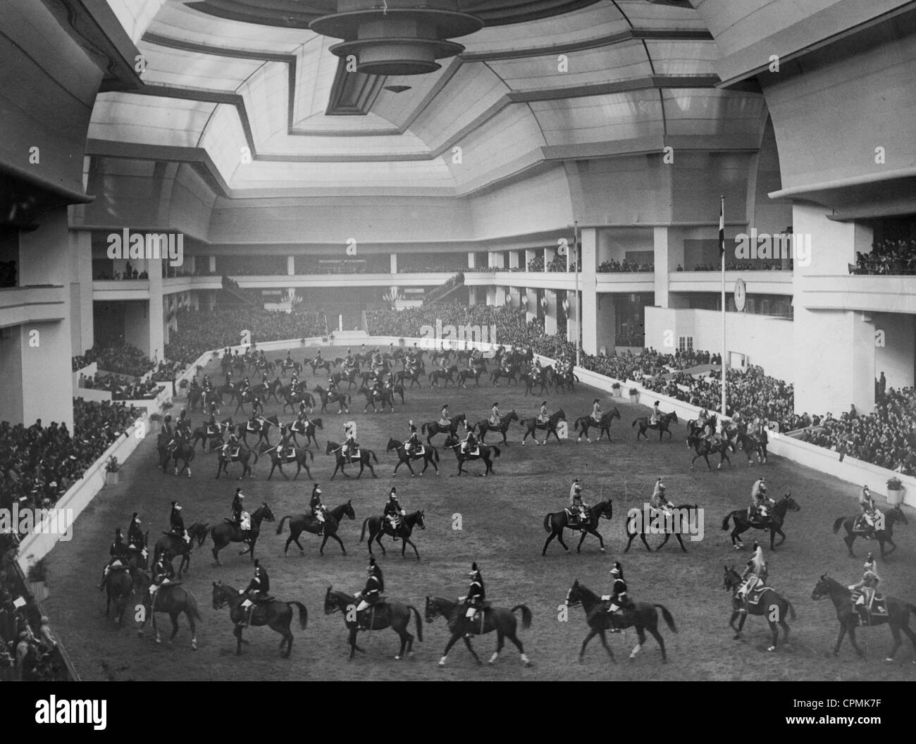 Horse show at the Grand Palais, 1937 Stock Photo