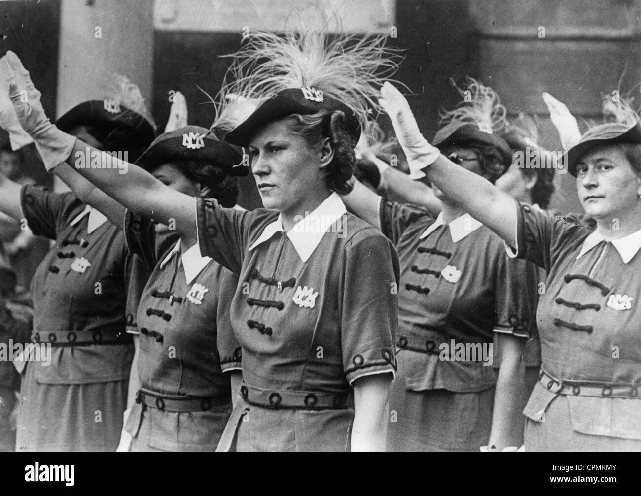 Hungarian women of the National Association in Budapest, 1938 Stock Photo