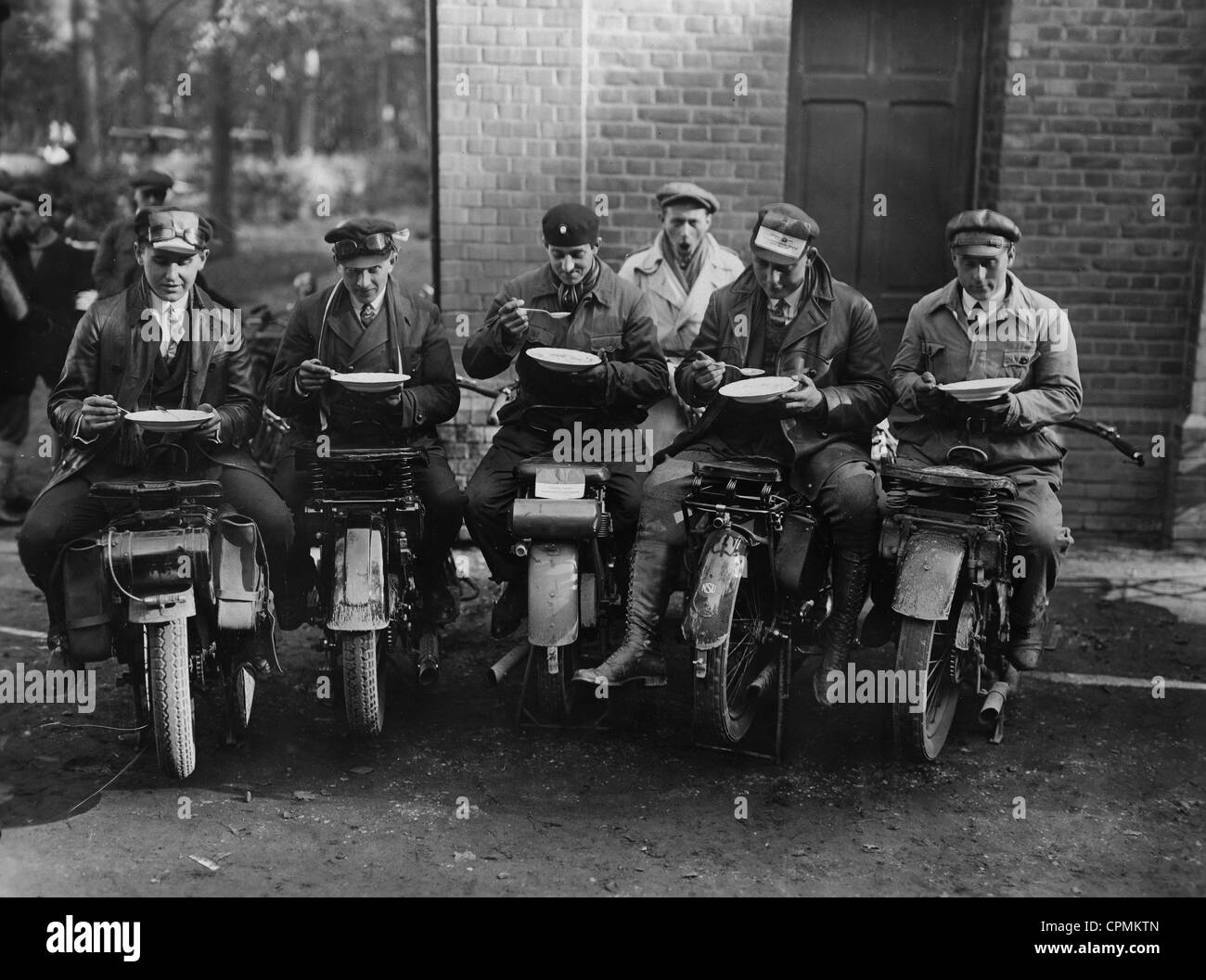 Motorcycles, 1928 Stock Photo