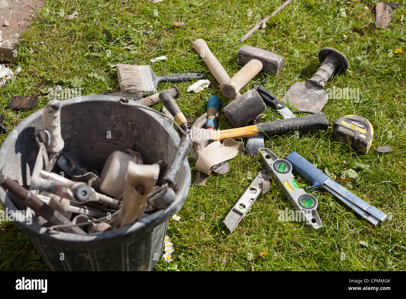 Builders tools UK Stock Photo Alamy