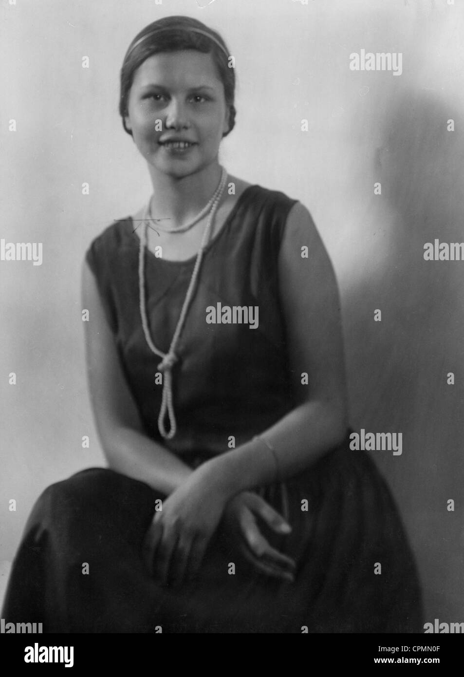 Portrait of woman, 1930 Stock Photo