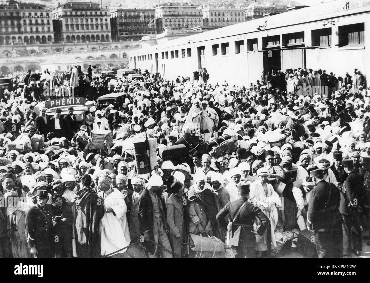 Pilgrims in Algiers, 1932 Stock Photo