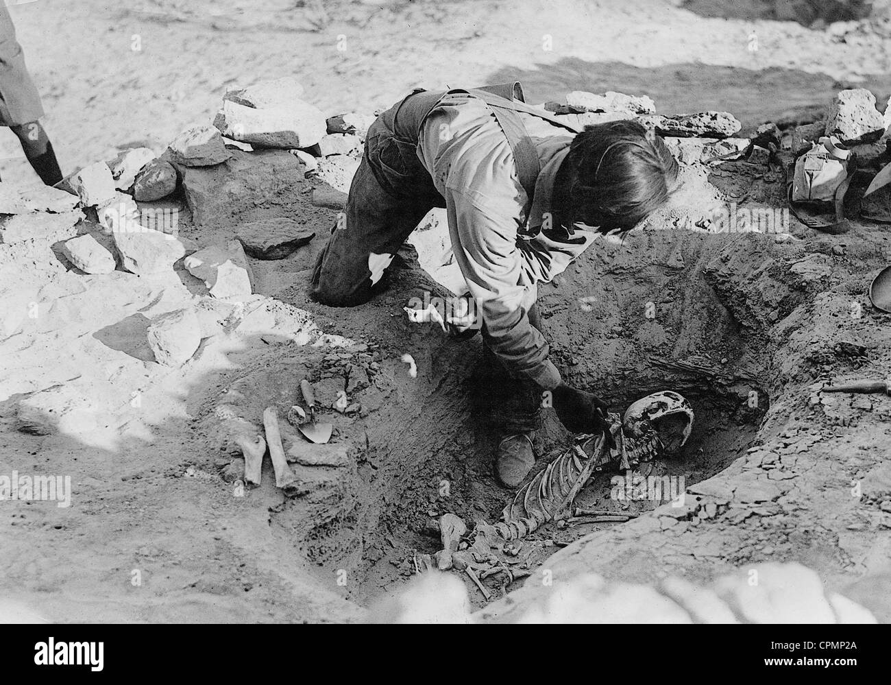 Prehistoric finds in Nevada, 1925 Stock Photo
