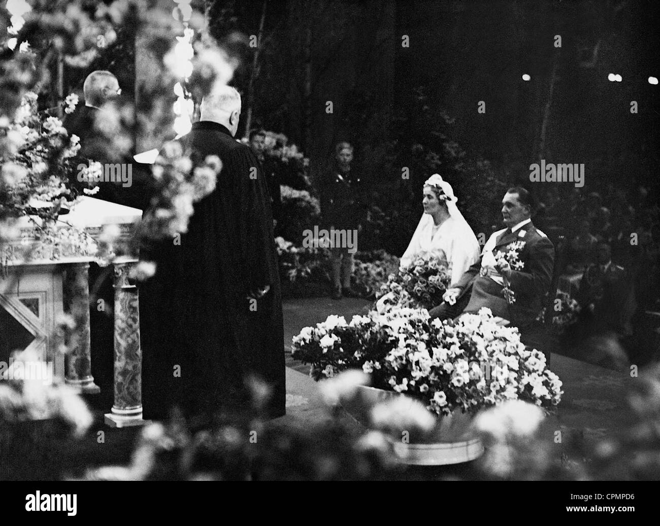 Wedding of Hermann Goring with Emmy Goring, born Emmy Sonnemann, 1935 Stock Photo