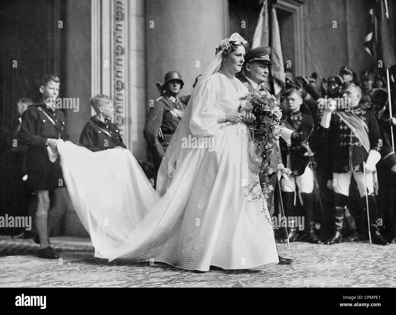 Wedding of Hermann Goring with Emmy Goring, born Emmy Sonnemann, 1935 Stock Photo