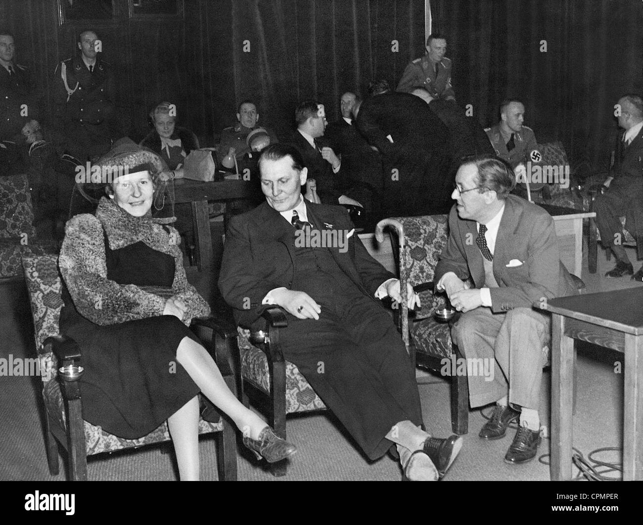 Emmy Goring, Hermann Goring and Hans Zerlett, 1939 Stock Photo