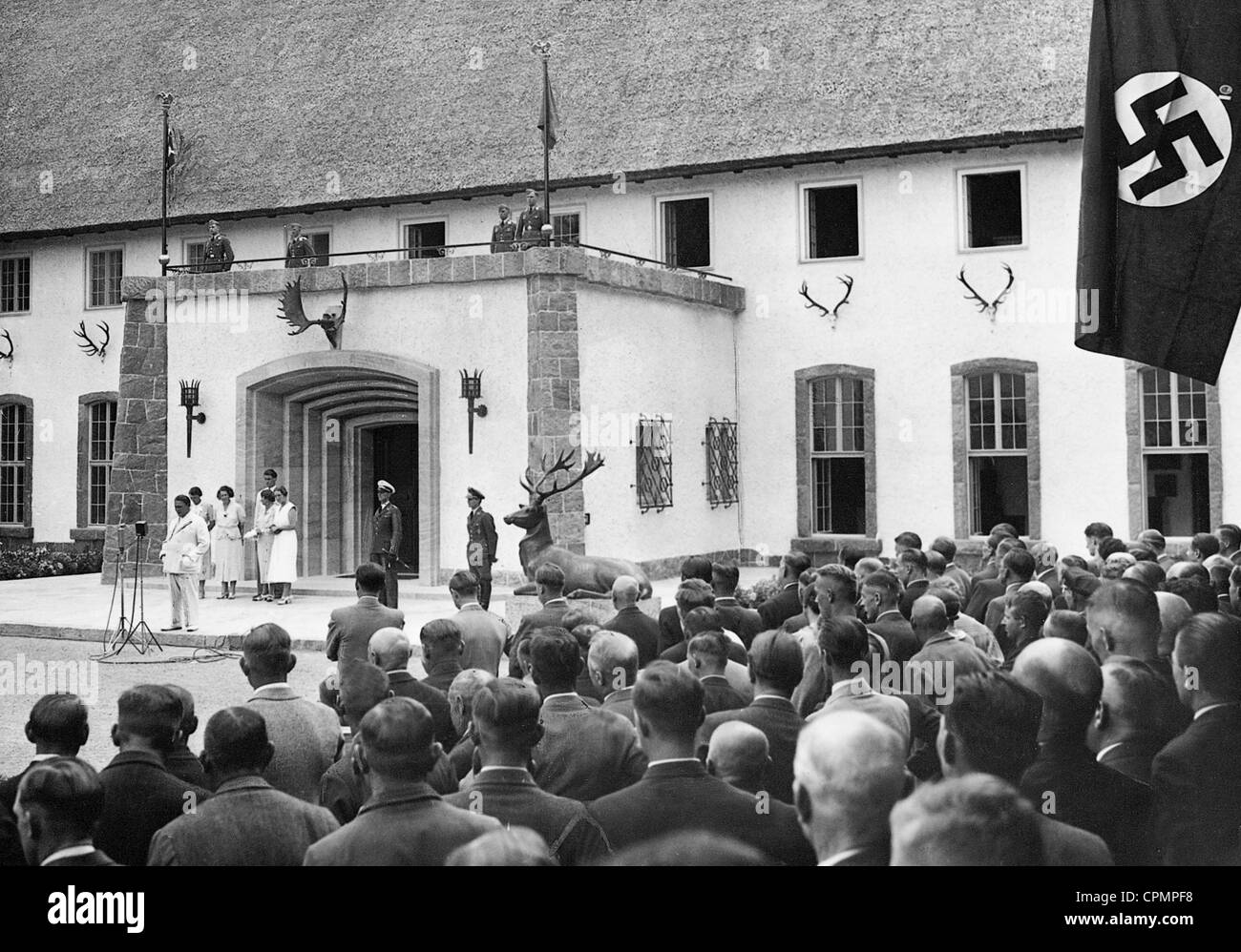 Plant festival in front of Karinhall, 1937 Stock Photo
