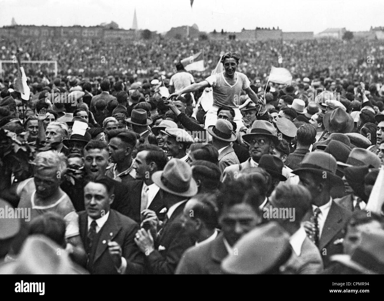 Championship game Schalke 04 against the 1 FC Nuremberg, 1934 Stock Photo