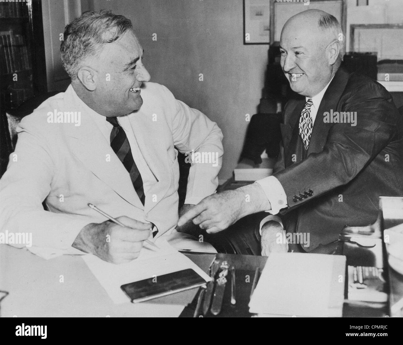 Franklin Delano Roosevelt and James Farley, 1940 Stock Photo