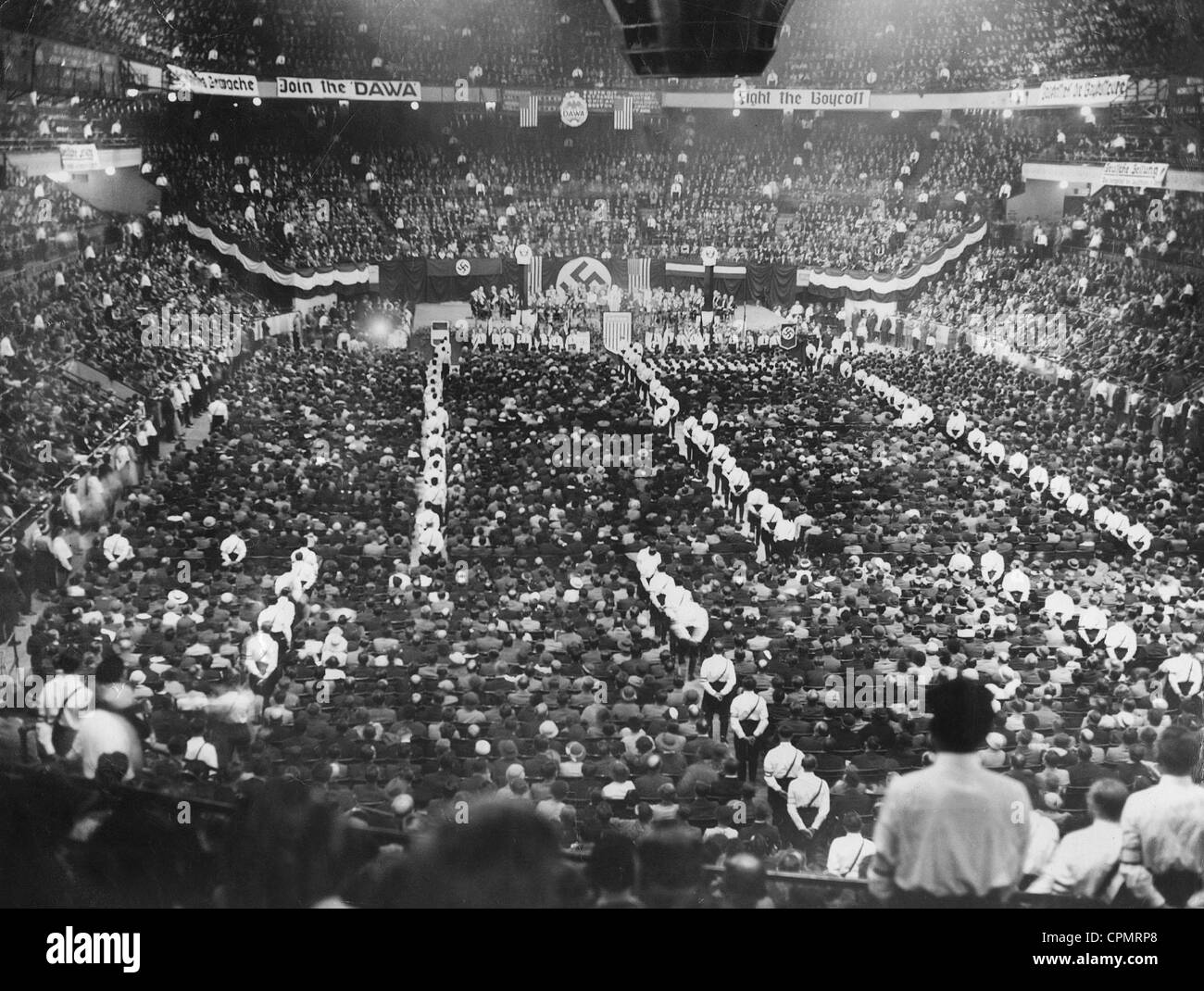 Gathering of the German-American organisation of Nazi-sympathisers, DAWA (Deutsch-amerikanischer Wirtschaftsausschuss), New Stock Photo