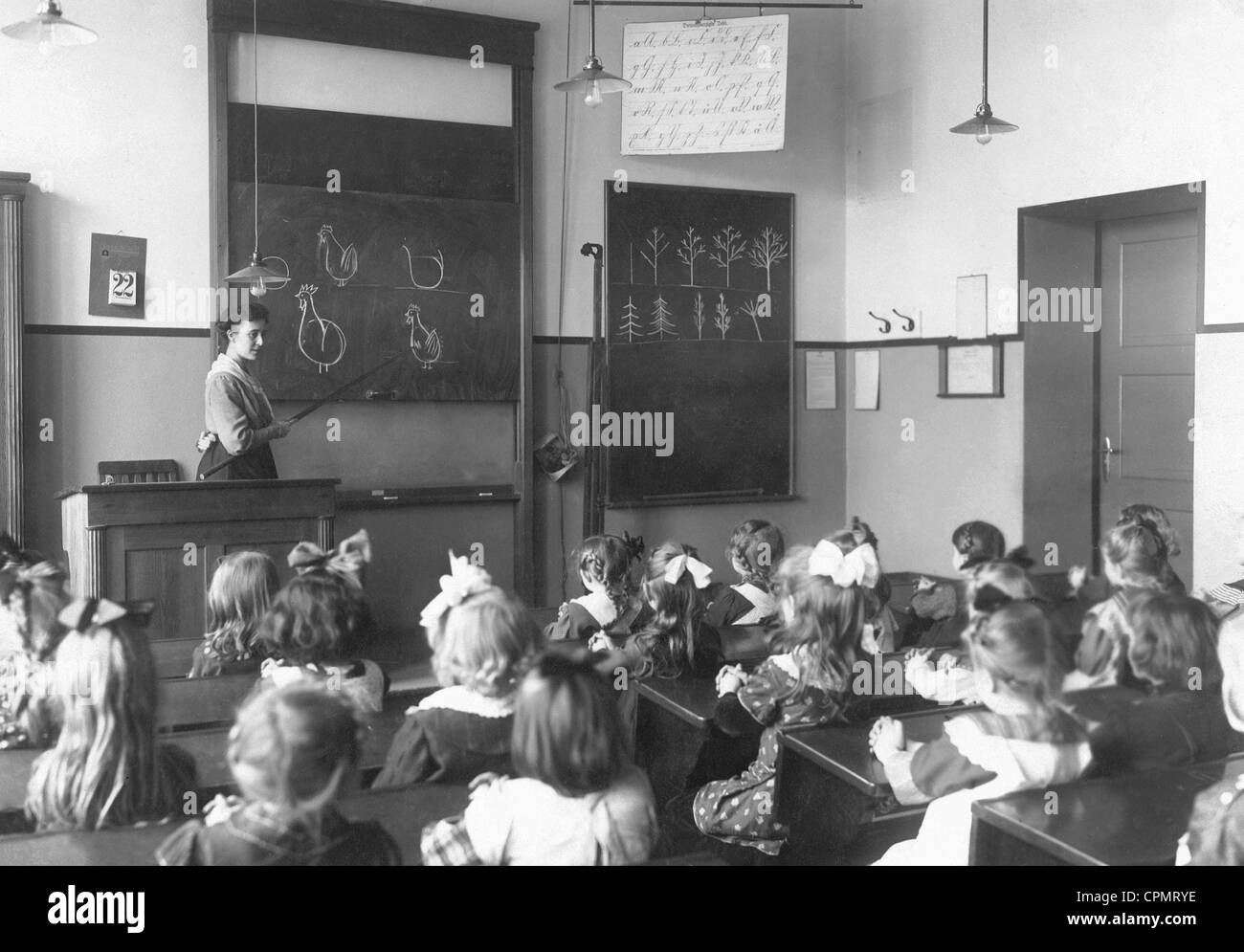School class from 1919 Stock Photo - Alamy